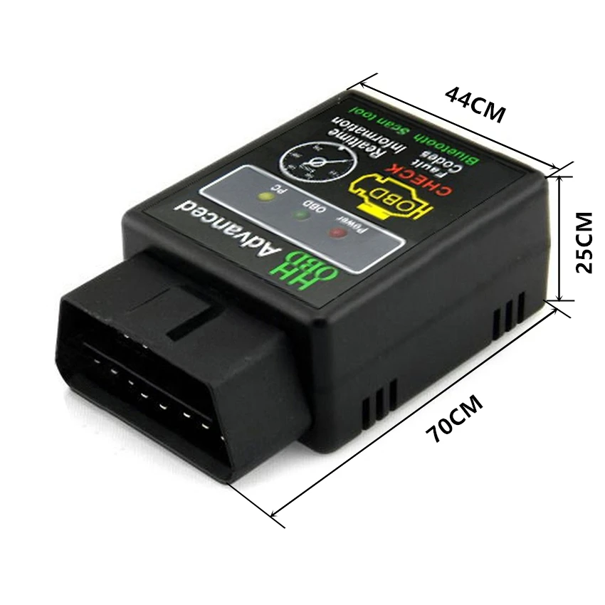 2 компл./лот ELM327 V2.1 OBD2 II Bluetooth Автомобильный диагностический интерфейс сканер