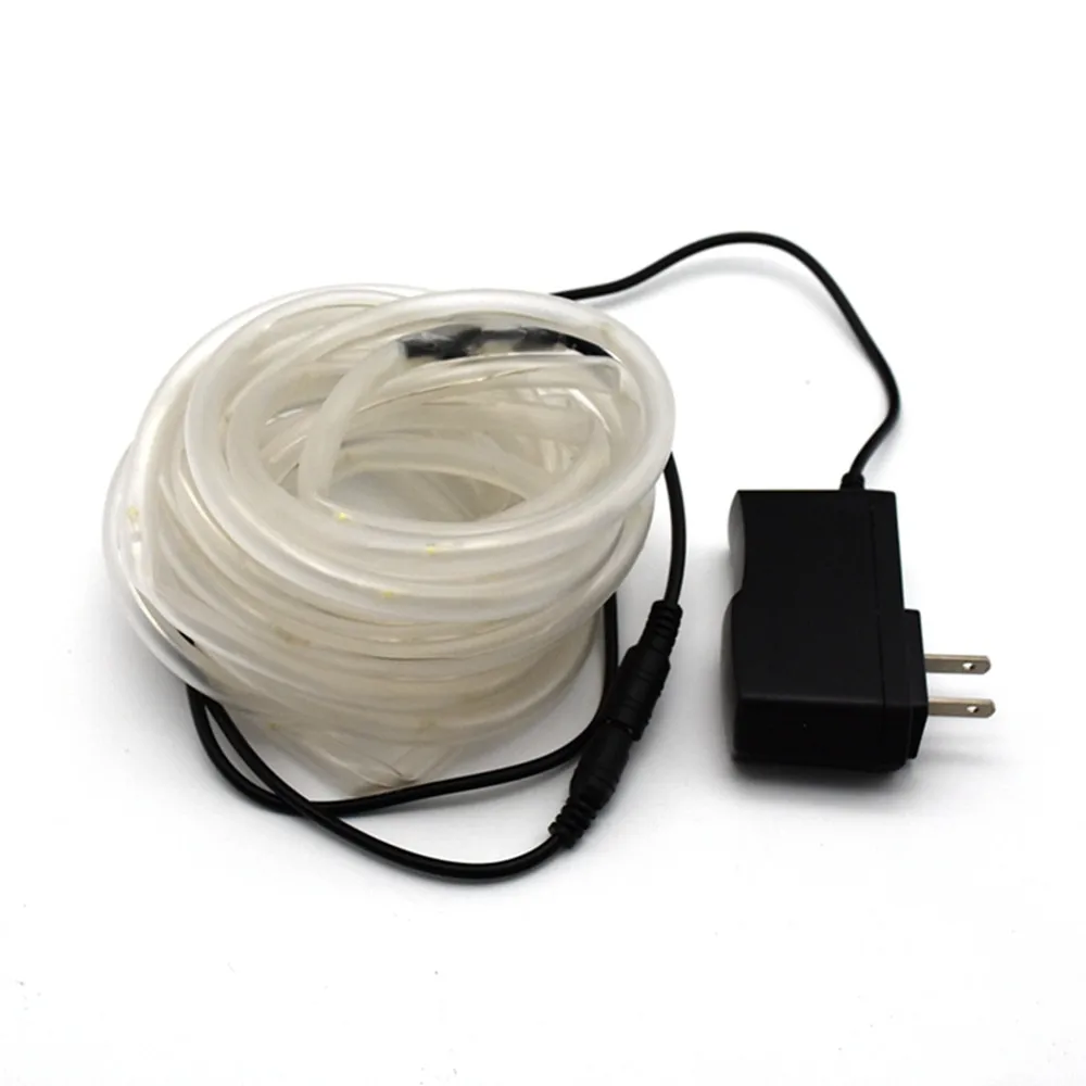 Outdoor Rope String Lights 5M 50LED Waterproof Tube Light Copper Wire Fairy Lights for Garden Fence Yard Party Wedding Decoratio