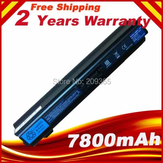 Аккумулятор для ноутбука UM09E31 UM09E32 UM09E71 UM09E36 7800 мАч Acer Aspire 1410 1810T 1810TZ черный|laptop