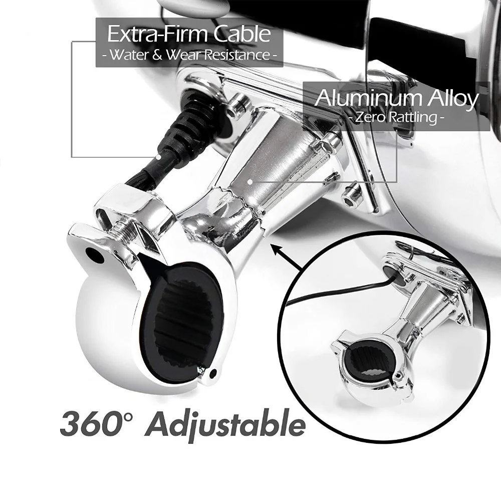 Aileap SPK500L Высокая производительность 5 дюймов Водонепроницаемый ATV/UTV/RZR мотоцикл Bluetooth динамик тяжелый бас лодка аудио система