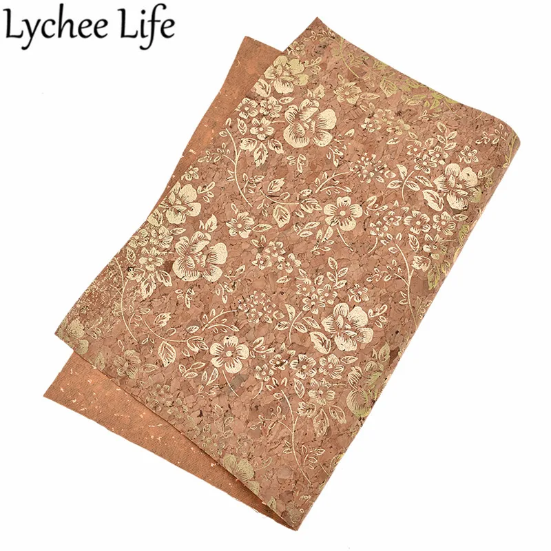 Lychee Life A4 мягкая искусственная яркая Цветочная печать 29x21 см Ткань сделай сам для