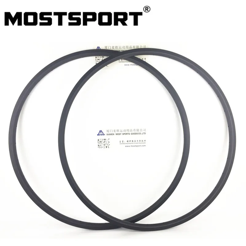 

20mm Clincher Carbon Rims For Road Bicycle 23mm High Tg Braking Track Super light