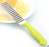 1PC French Fry Cutters Chip Dough Vegetable Carrot Blade Potato Peeler Crinkle Wavy Cutter Slicer S/Steel KX 142 | Дом и сад