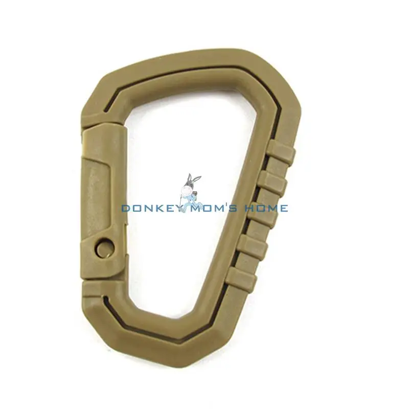 Outdoor D-Ring Clip Key Ring Padlock Carabiner Snap Hook Keychain Keyring Hanging Buckle Accessory Hiking EDC Tool | Спорт и