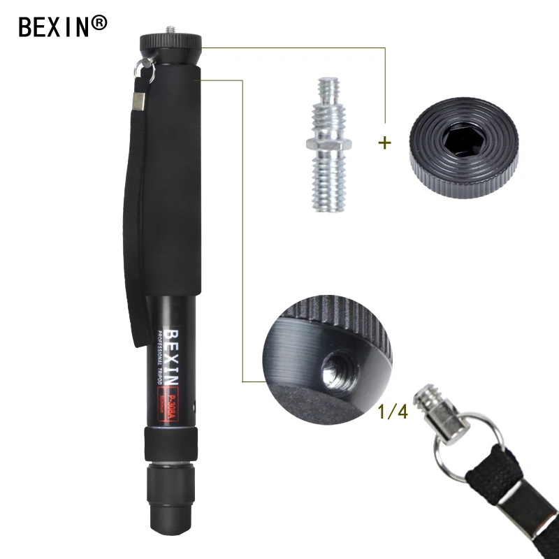 BEXIN портативный легкий гибкий карманный мини dslr камера unipod монопод полюс для gopro SLR микро одна камера фотографии