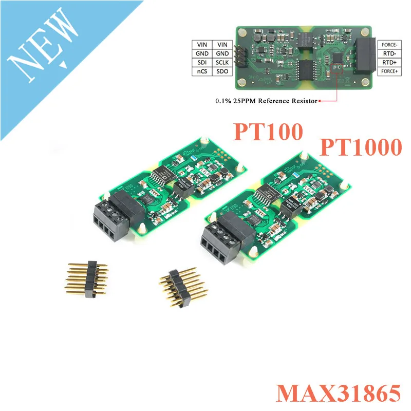 Модуль сбора температуры MAX31865 STM32, высокоточное изолированное измерение температуры, интерфейс PT100 / PT1000 SPI