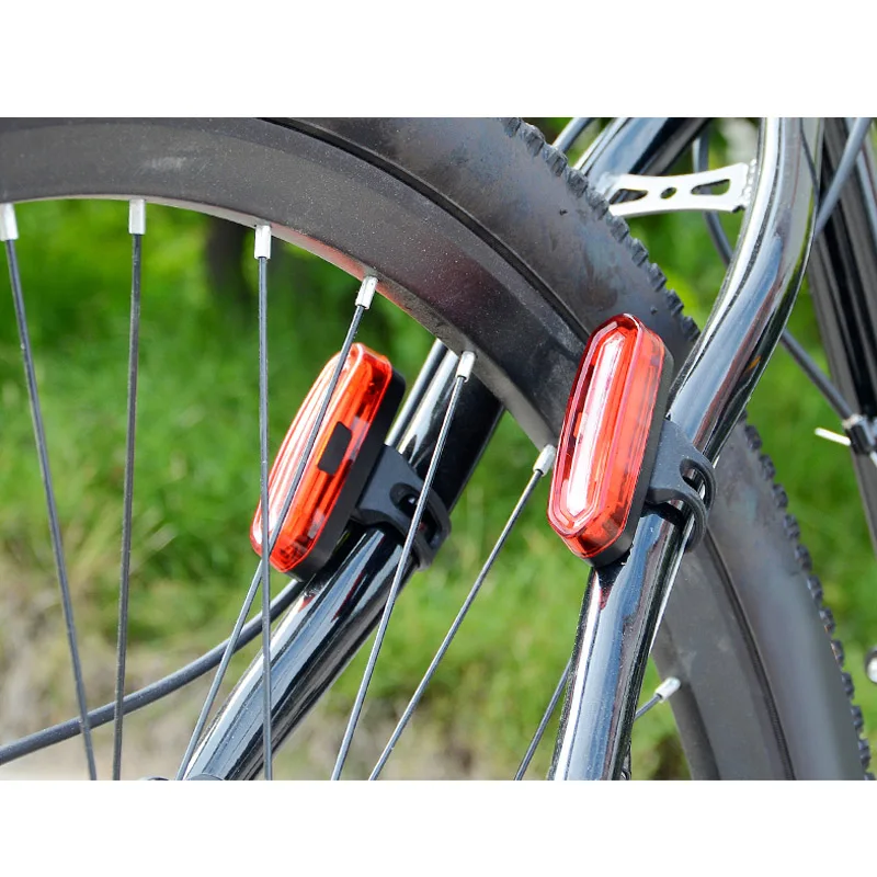 

BIKEIN 2017 Bike Taillight Waterproof Riding Rear light Led USB Rechargeable Mountain Bike Cycling Light Tail-lamp Bicycle Light