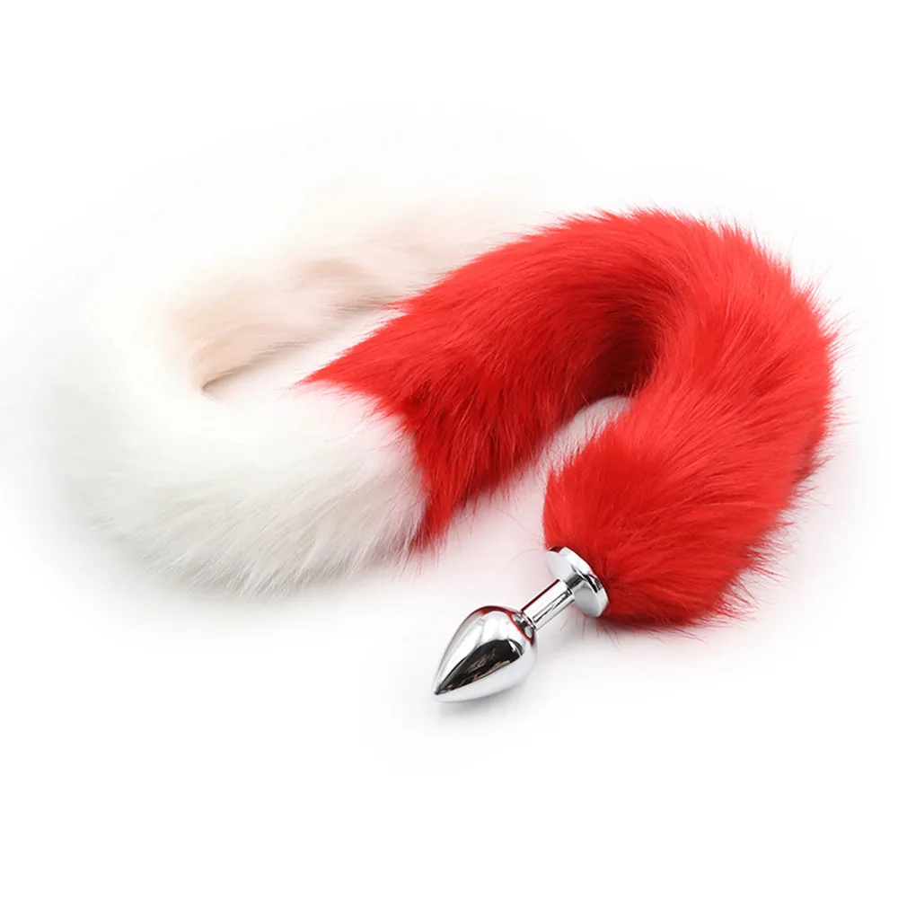 Металлическая Анальная пробка с лисьим хвостом эротические игрушки для женщин и