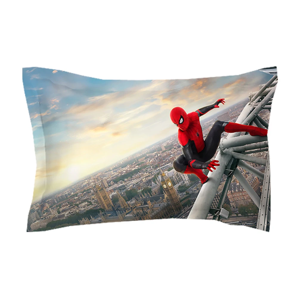 Аутентичный Комплект постельного белья с рисунком Человека-паука, королевского размера для детей, декор кровати, пододеяльники, постельное белье AU queen king, 3d принтованное, для близнецов, 3-4 шт