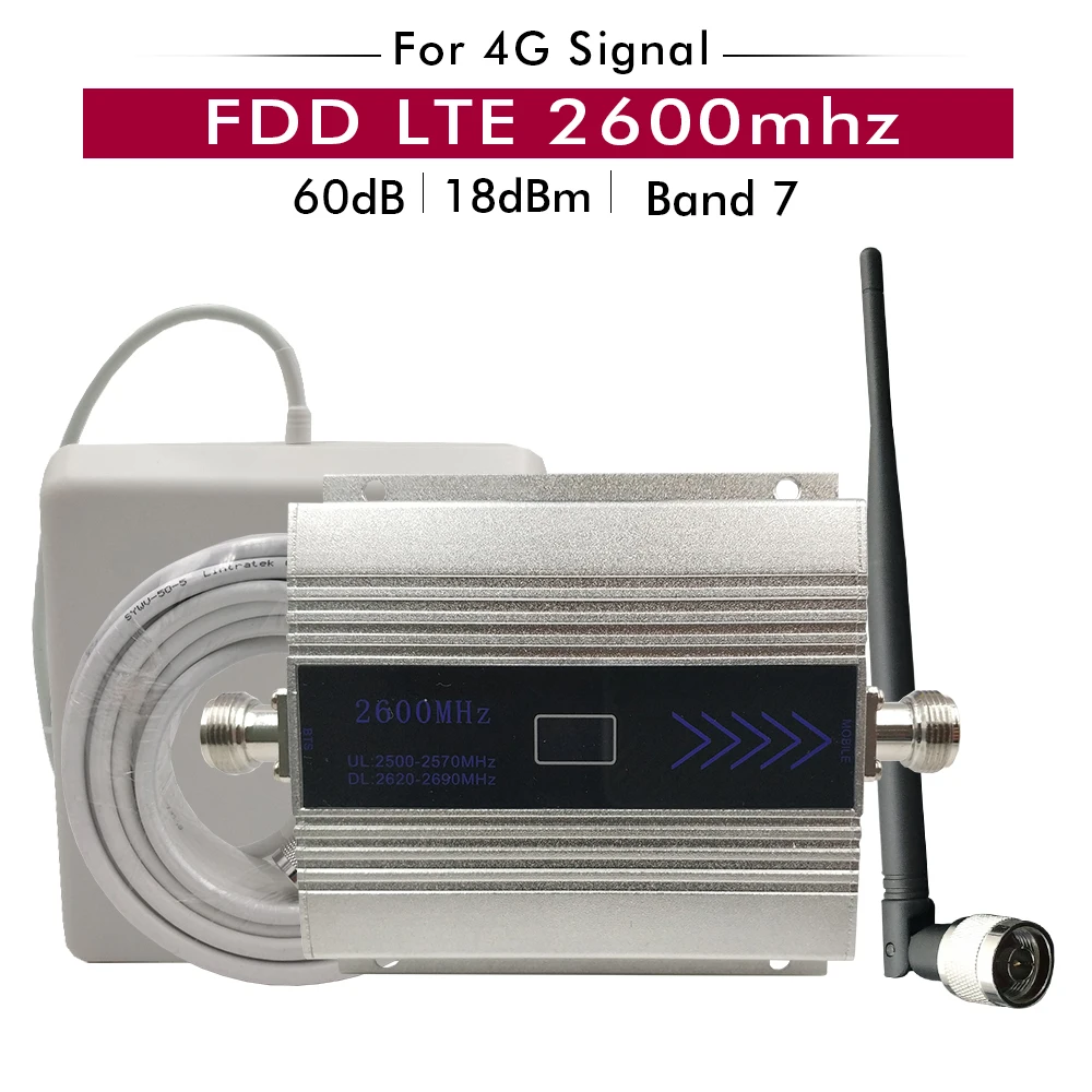 4G ретранслятор сигнала FDD LTE 2600mhz (LTE Band 7) усилитель сотового телефона 2600 сеть