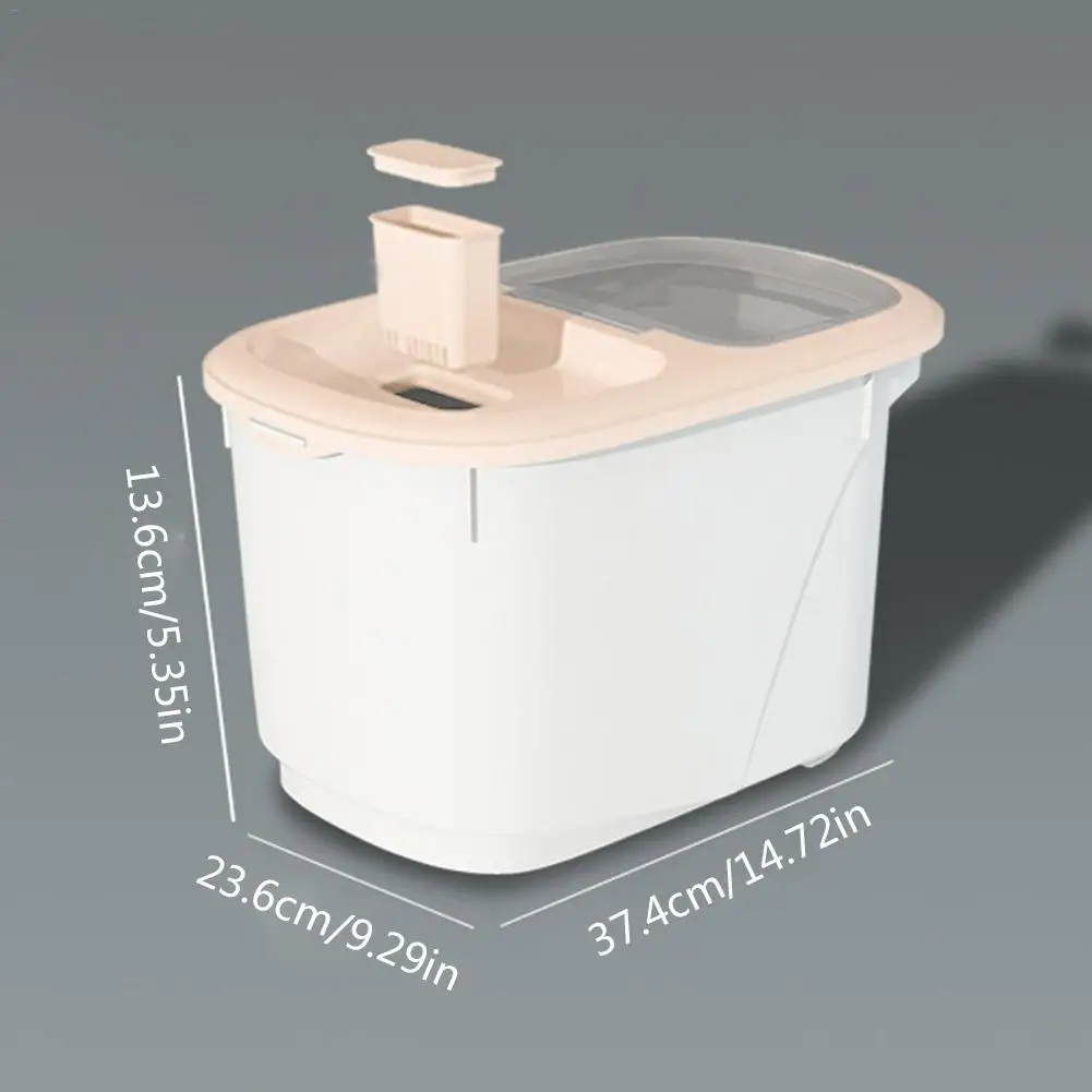 

5kg Kitchen Cereal Rice Fruits Storage Box Bucket Insect-proof Food Grade PP Cereal Dry Food Keepers Container Case Spice Holder
