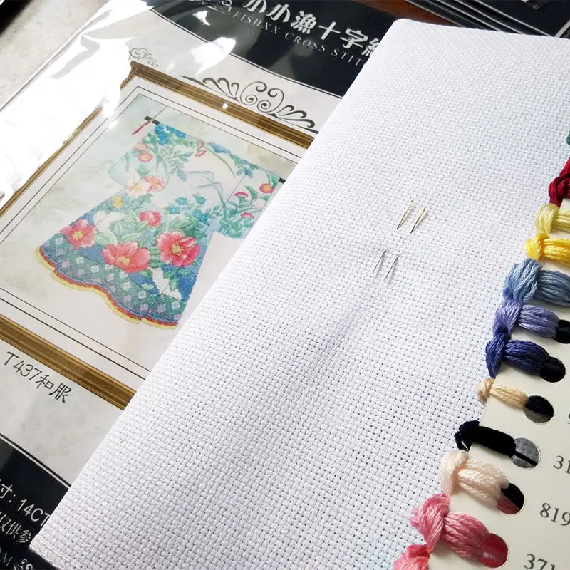 Набор для вышивки крестиком Fishxx T437 кимоно из 100% египетского хлопка|cross stitch kits|counted