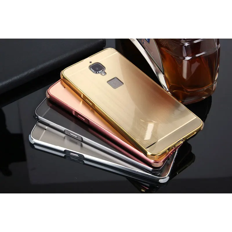 Чехол из ПВХ для Oneplus 3T Матовый PC задняя крышка + Алюминий металлический каркас