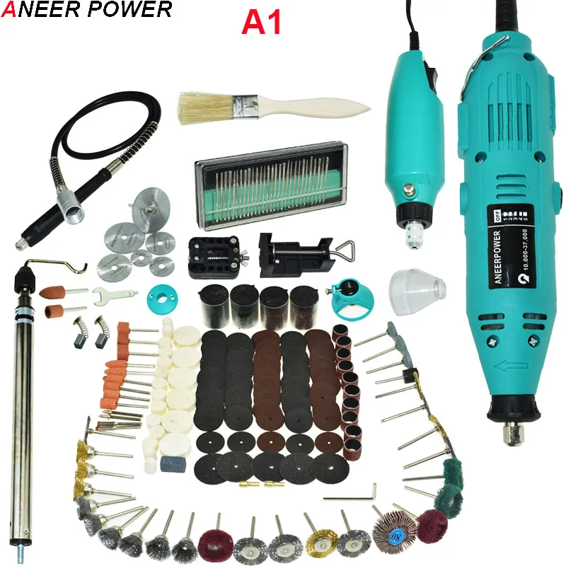 180 Вт Мини DIY дрель гравер Dremel Мини дрель машина гравировка ручка шлифовальный мини электрический DIY дрель роторный инструмент Полировка шлифовальный - Цвет: A1