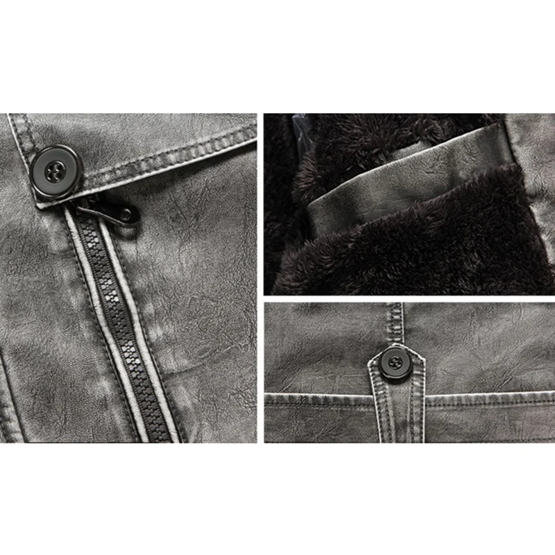 Letskeep мужская зимняя куртка искусственная кожа толстая длинная Тренч верхняя