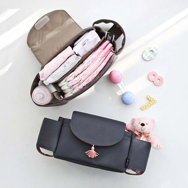 

Fashion New Hot Large Capacity Baby Stroller Hanging Bag Multi-function Diaper Nappy Milk Bottle Storage Bag Trolley Mummy Bags