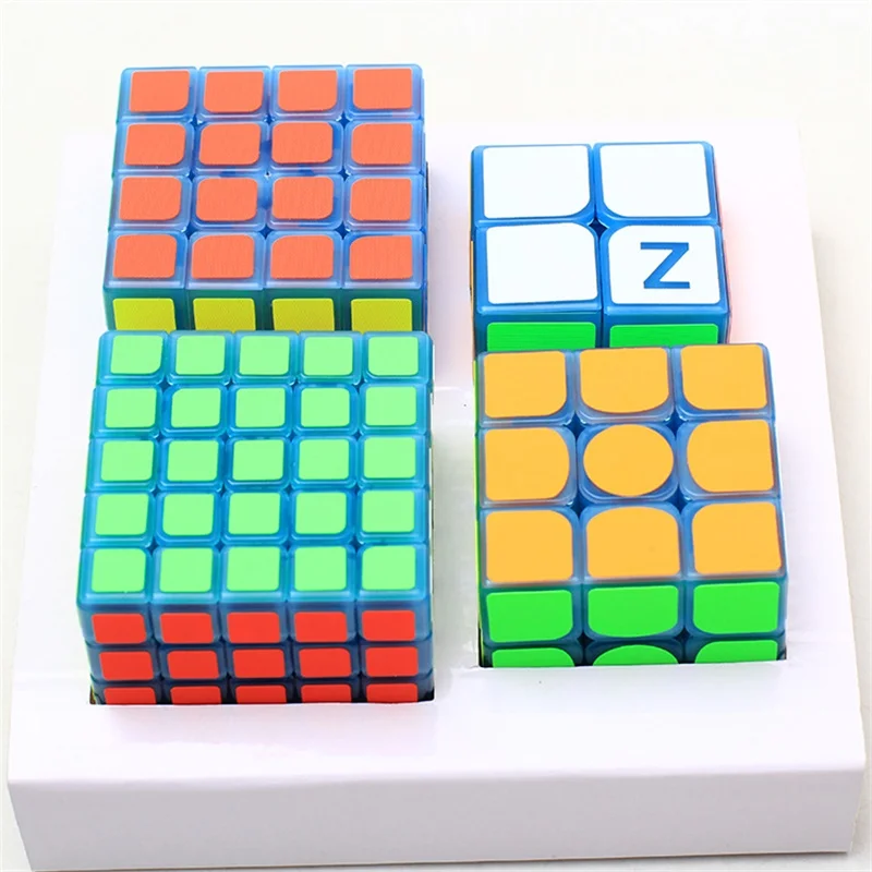 Z cube полный набор магический куб наклейка Скорость 3x3x3 4x4x4 волшебный магический волшебный куб Развивающие игрушки-головоломки для детей и взрослых