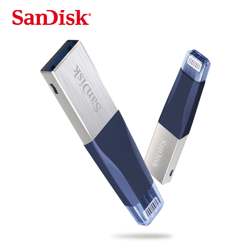 Флеш-накопитель sandisk iXPAND USB 3,0 OTG 32 Гб 64 ГБ, флеш-накопитель Lightning на металлическую ручку 128 ГБ, u-диск для iPhone, iPad, iPod, карта памяти
