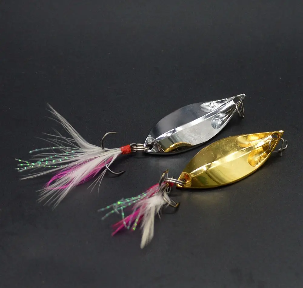 

WLDSLURE 2pcs 5g/10g/15g/20g metal fishing lure fishing spinner spoon lure swim bait fishing bait swimbait hard lure
