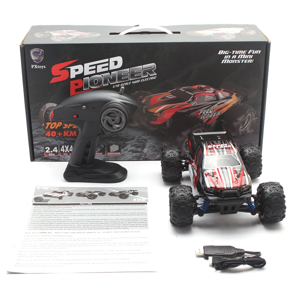 Новый RC автомобиль 1:18 4WD гоночный RTR 40 км/ч/2 4 ГГц полный пропорциональный контроль