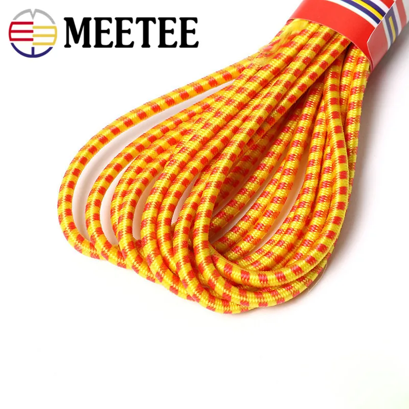 2 пакетов/лот MEETEE 1 мешок 5 шт/1 шт 3 метров Цветной круглая эластичная повязка