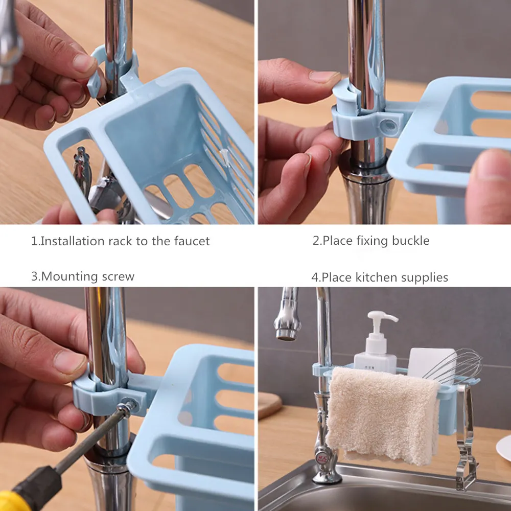 1 шт. Кухня стеллаж для выставки товаров дренажная стойка Регулируемый отделки