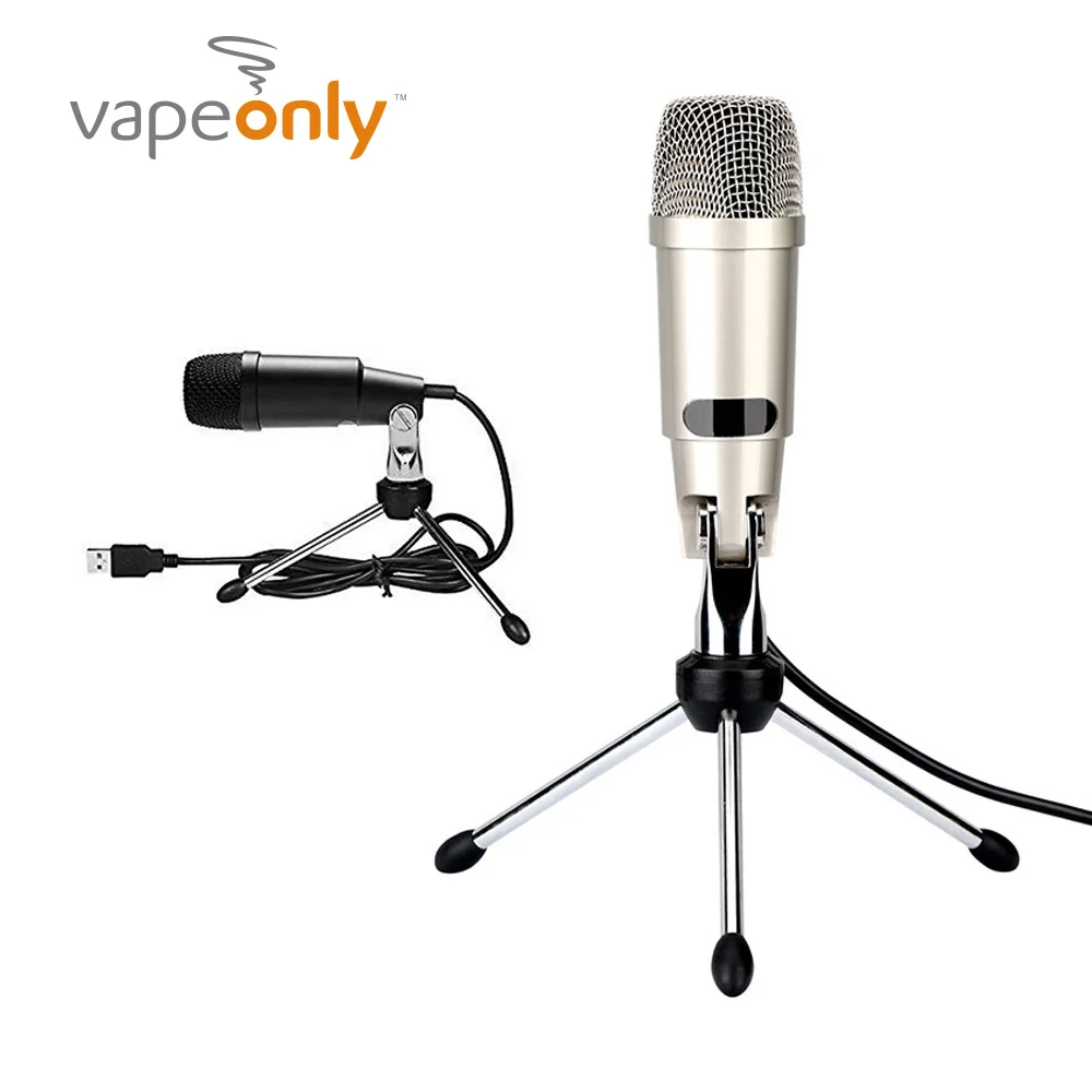 Vapeonly проводной USB микрофон конденсаторный для звукозаписи с подставкой ПК