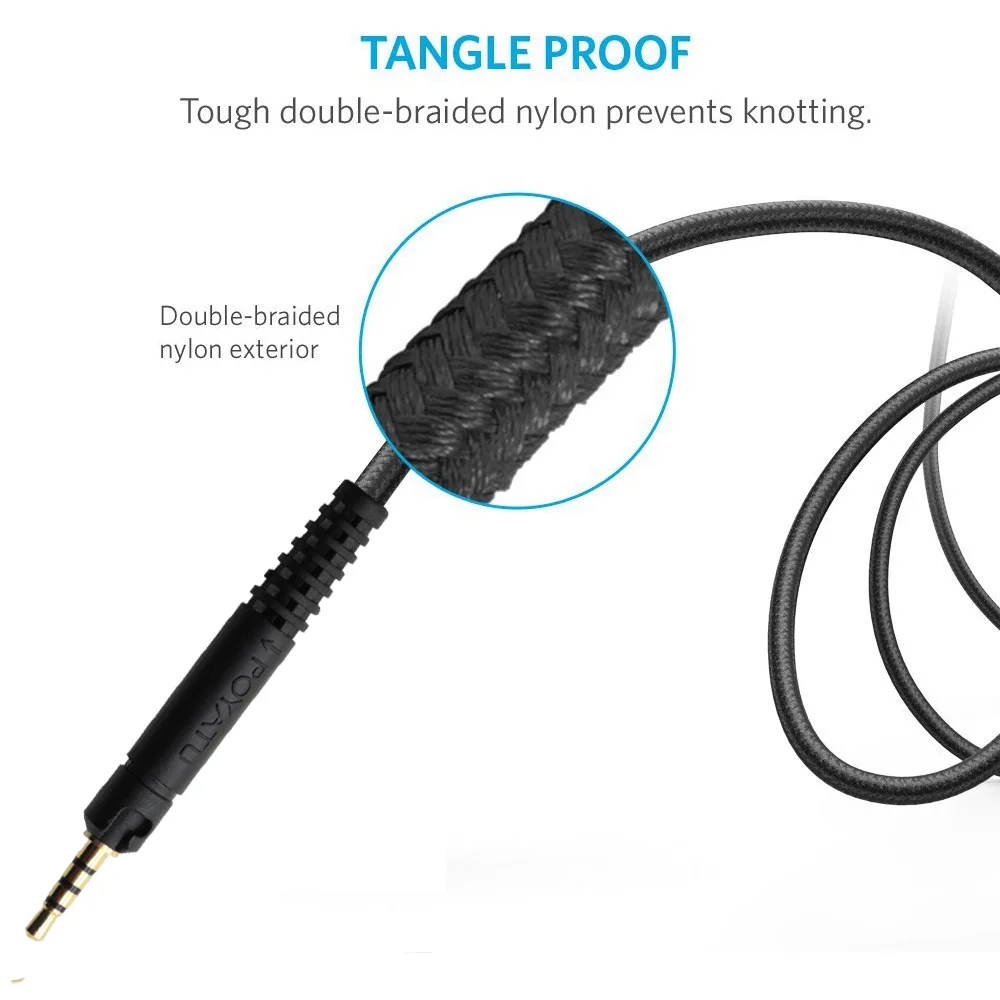 POYATU кабели для наушников Sennheiser HD2.20S HD2.30 HD2.30i HD2.30G Наушники Замена аудио кабель