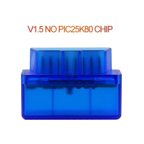 ELM327 V1.5 PIC18F25K80 Bluetooth OBD2 сканер Диагностический адаптер ELM 327 v1.5 OBD OBDII считыватель кодов сканирующий инструмент дешевые продукты - Цвет: elm327 v1.5