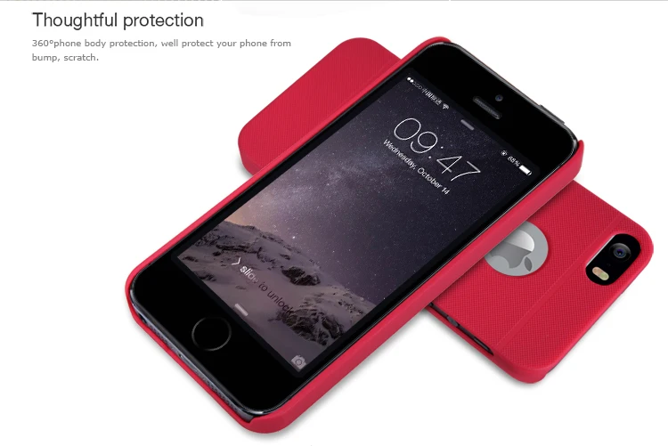 Для iphone SE чехол Nillkin матовый щит Твердый защитный чехол матовый чехол для iphone 5S 5