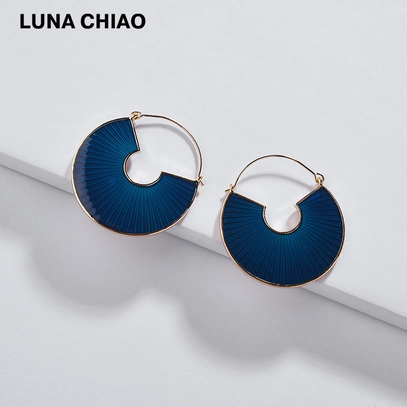Женские эмалированные серьги-подвески LUNA CHIAO | Украшения и аксессуары