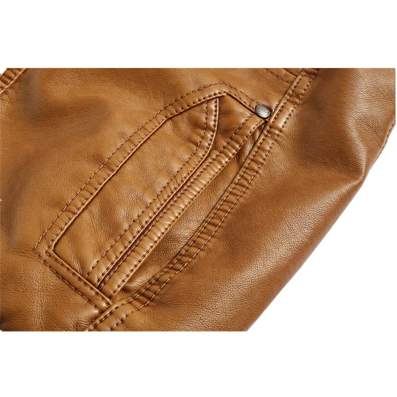Men Winter Coats High Quality Leather Jackets Classic Motorcycle Cowboy Removable hat jacket Male Velvet Thick Coat | Мужская одежда