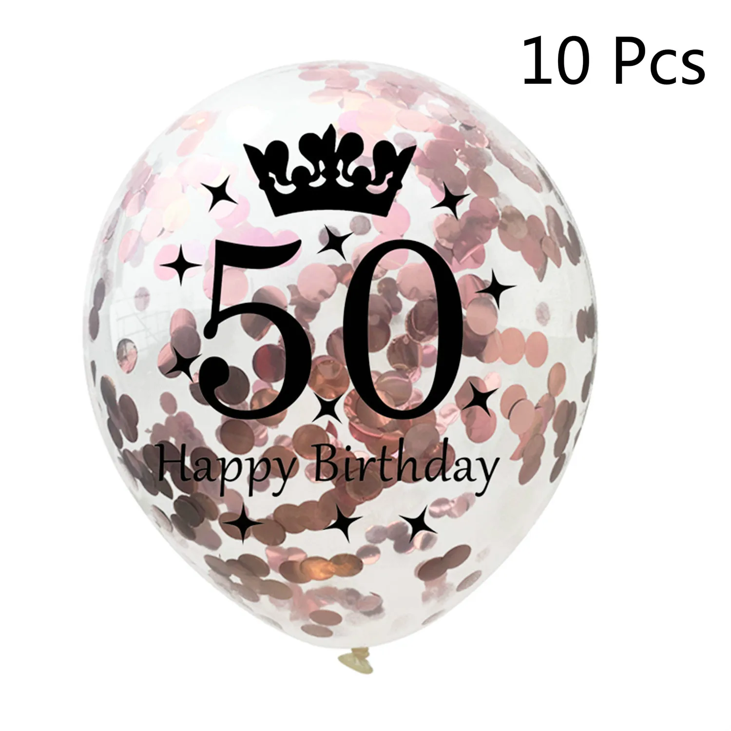 50th Amawill письмо с днем рождения Numer 18 фольги воздушный шар розовое золото конфетти воздушные шары для 18-летнего дня рождения украшения для взрослых 75D - Цвет: 50th