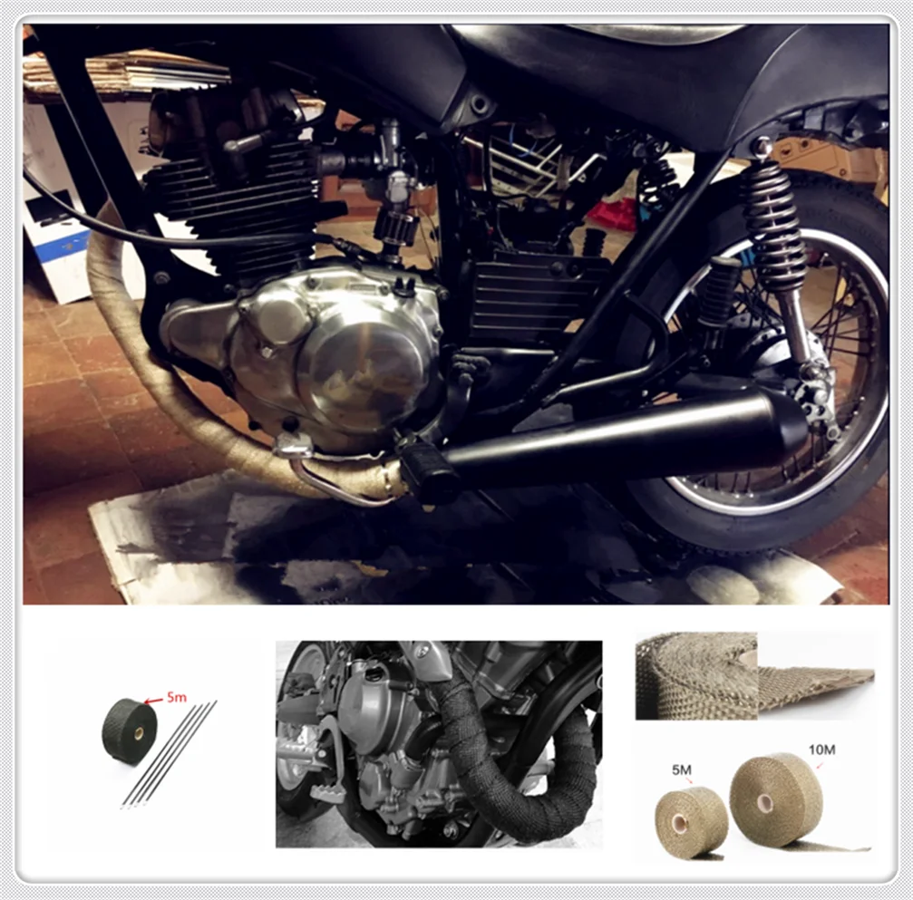 Мотоцикл автозапчасти модификация выхлопной трубы огнеупорная изоляционная