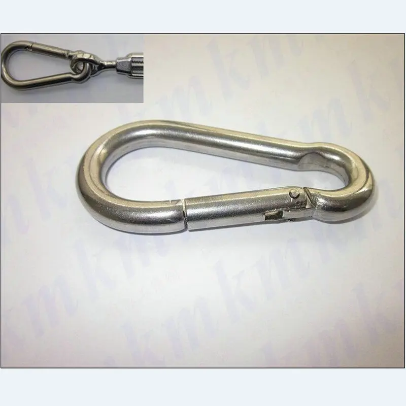 100 шт./лот m5x50 мм маленькие карабины из нержавеющей стали DIN5299C|stainless spring hook|snap