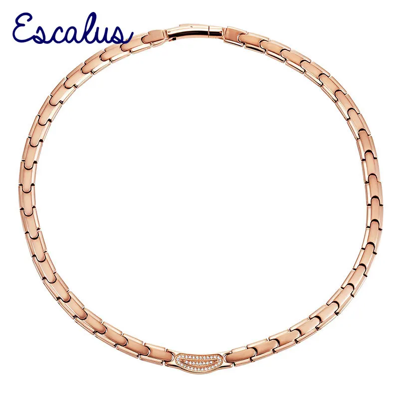 Эскалус женское блестящее золотое ожерелье золотые ювелирные изделия женский