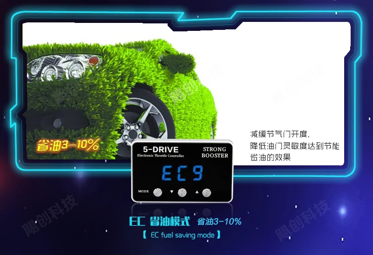 Чип tune Auto Strong Booster Автомобильный контроллер дроссельной заслонки для Mitsubishi Galant