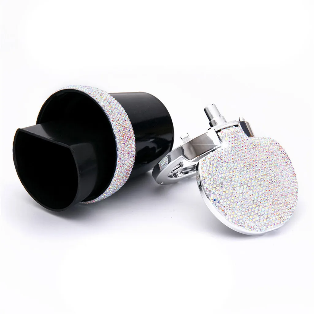 1 шт. автомобильные стразы пепельница с алмазным дизайном многофункциональный