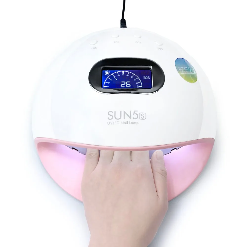 

SUN5S Nail Dryer 72W 30LEDs LED Lamp Nail Art Tool Curing For All UV Gel Polish Manicure LCD Auto Sensor 10s/30s/60s/90s Timer
