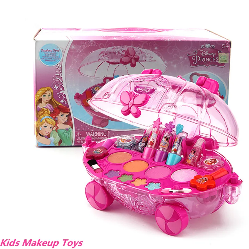 Princess Makeup Tools Set Child Cosmetics Kit Toys For Kids Best Birthday Christmas Gift Girls Water Soluble Beauty Pretend Play