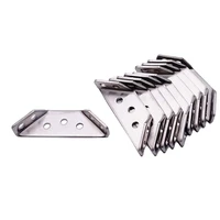 510 pieces stainless steel angle code corner braces trapeziform angle shelf brackets for wood chair bookshelf board window