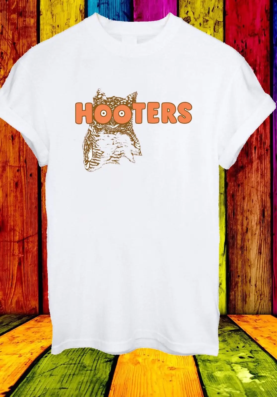 Hooters Owl Boobs America USA Waitress Bird Logo Men Women Unisex T-shirt 355 100% cotton tee shirt tops wholesale | Мужская одежда