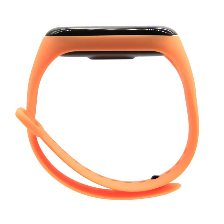 Силиконовый ремешок для Xiaomi mi band 3 4 Широкие ремешки аксессуары для mi band 4 3 браслет для mi Band 3 4 разноцветный ремешок - Цвет: 58109orange