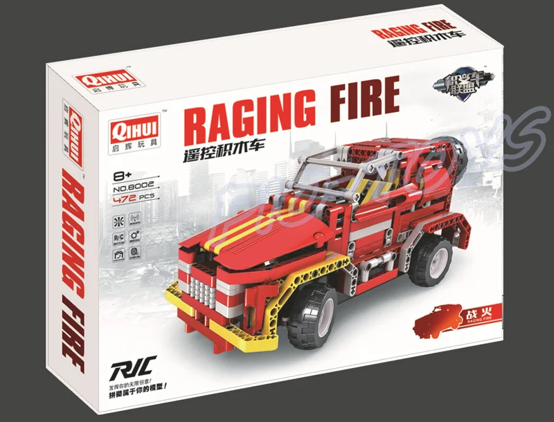 Новая идея подарок бушующее пламя 4CH блоки джип автомобиль электрические