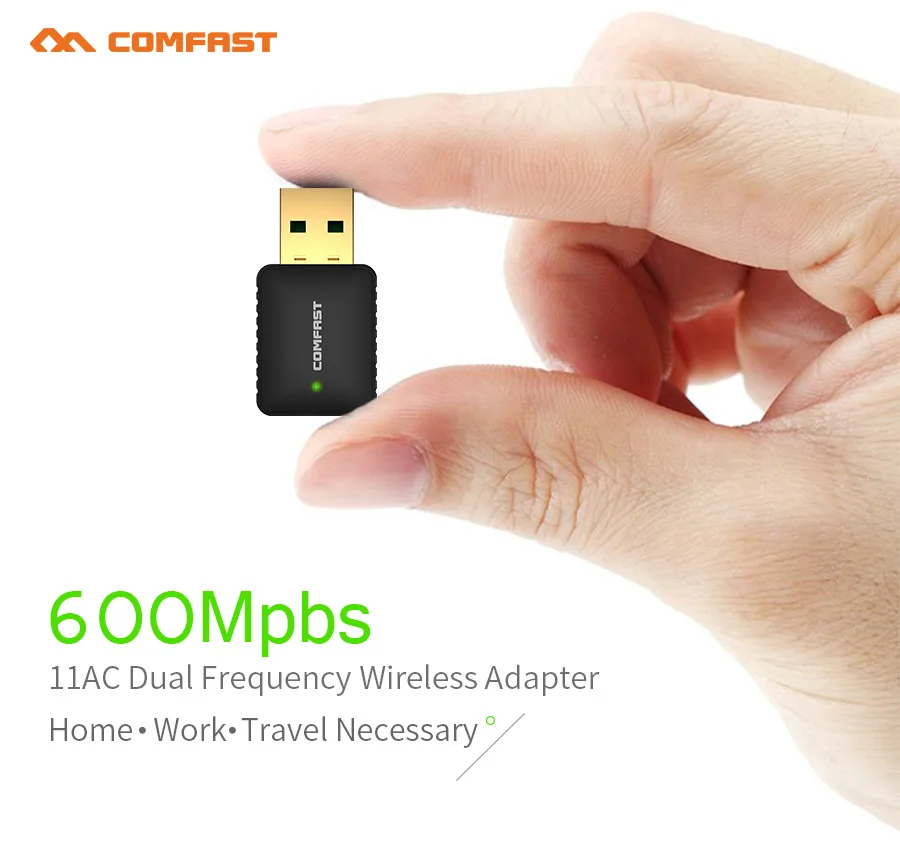 COMFAST USB WiFi адаптер AC 600 Мбит/с Mini Pci e беспроводная Wifi антенна сетевая карта 2 4 + 5 8 ГГц