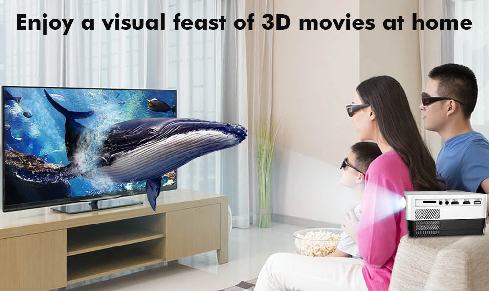 CRENOVA новейший светодиодный проектор HD 1280*728P Android 6,1 OS 4300 люмен домашний кинопроектор с Wi-Fi Bluetooth