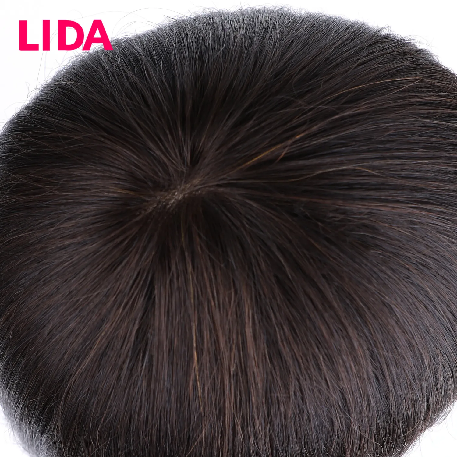 LIDA Human Hair Wigs Fashion Straight BOB Wig for Girls Brazilian Non Remy 150% Density Short Wigs Hand Made Top Part