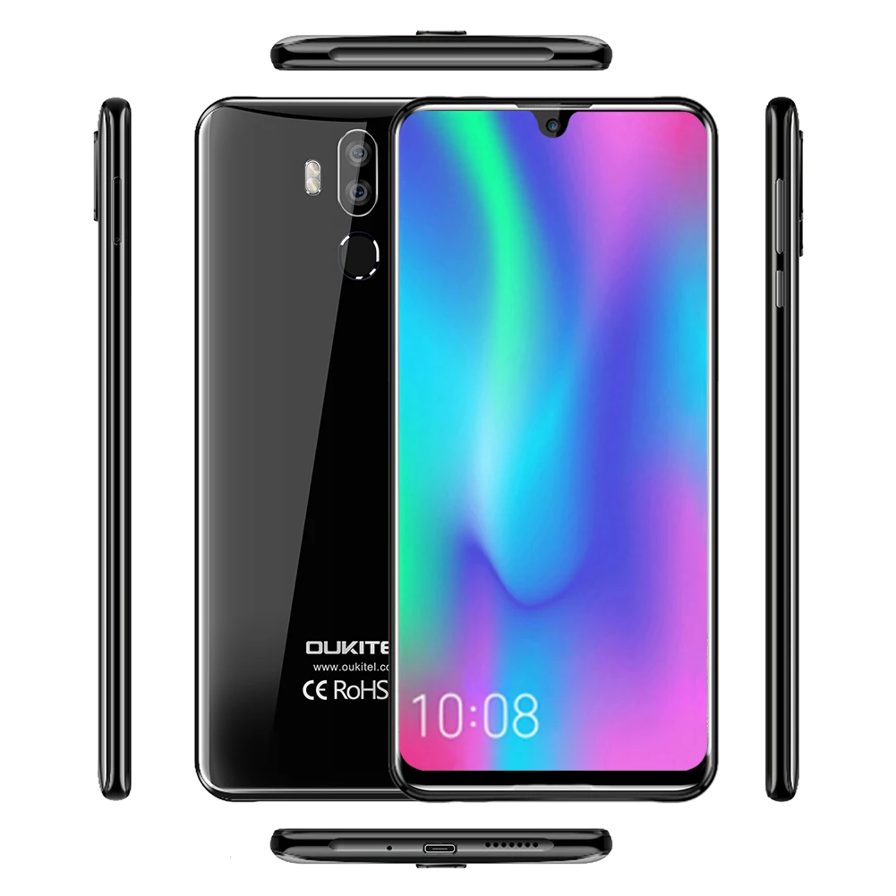 OUKITEL K9 водослива 7 12 &quotFHD + 1080*2244 4GB 64GB Face ID смартфон 16MP 2MP/8MP мобильный телефон 6000mAh 5