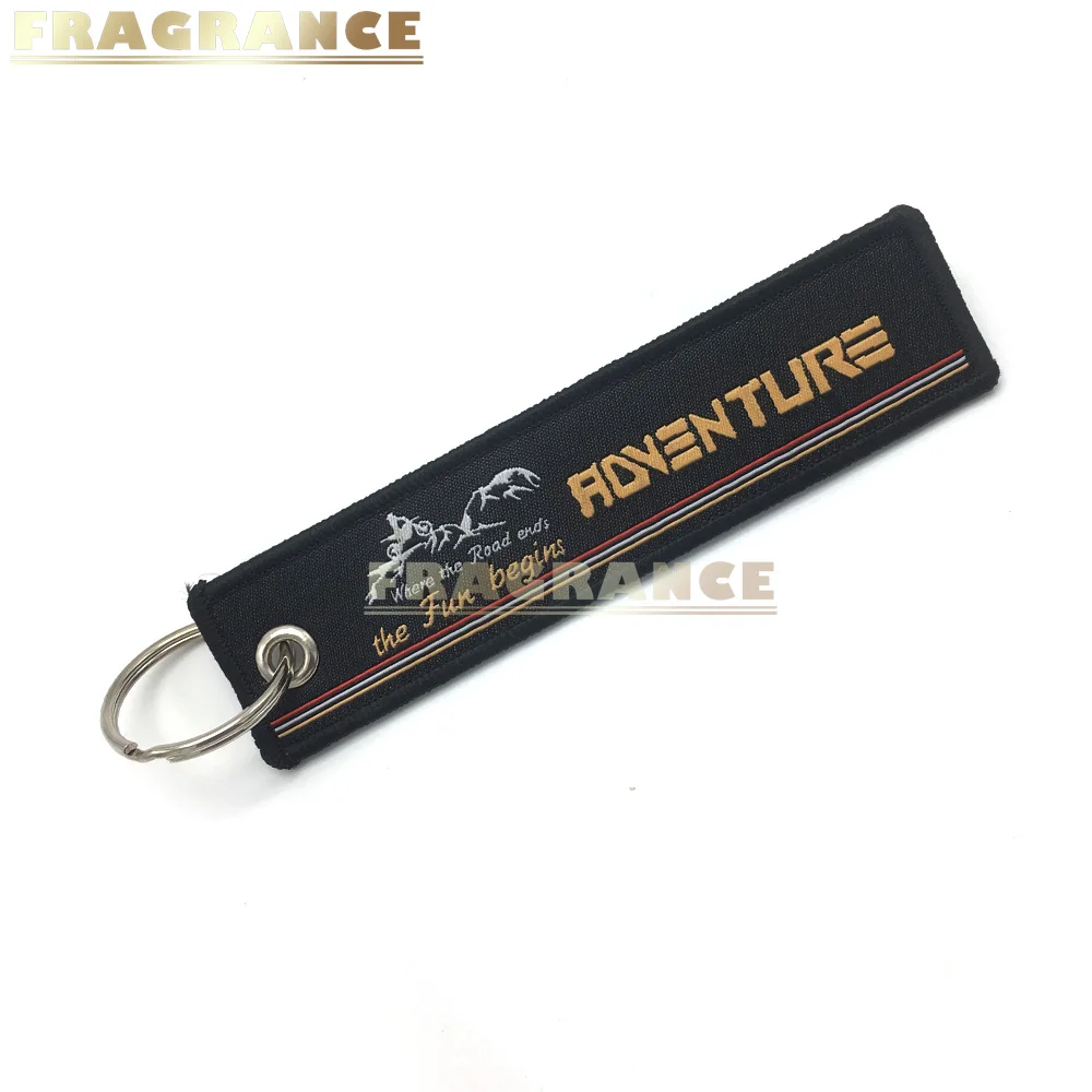 Для KTM RC брелок в виде мотоцикла тканая бирка кольца для ключей черный