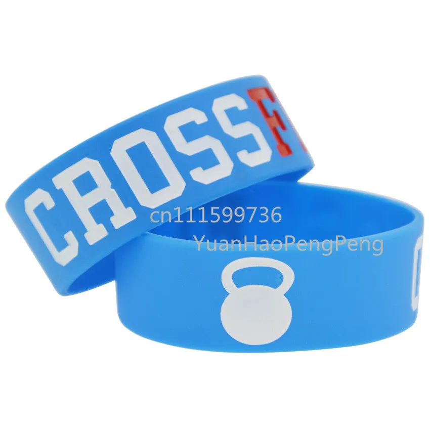 25 шт./лот Crossfit 1 &quotширокий Debossed заполненный цветной браслет|wristband crossfit|wide braceletbracelet